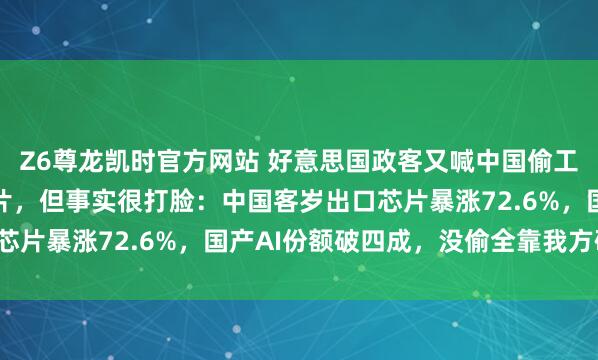 Z6尊龙凯时官方网站 好意思国政客又喊中国偷工夫，此次盯上AI和芯片，但事实很打脸：中国客岁出口芯片暴涨72.6%，国产AI份额破四成，没偷全靠我方硬刚！