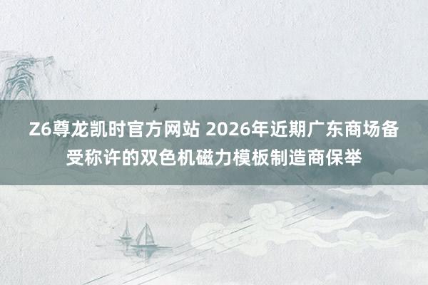 Z6尊龙凯时官方网站 2026年近期广东商场备受称许的双色机磁力模板制造商保举