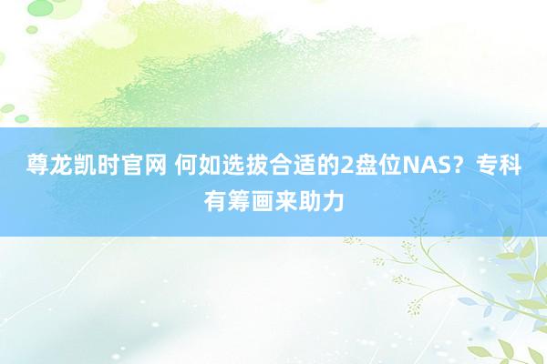 尊龙凯时官网 何如选拔合适的2盘位NAS？专科有筹画来助力