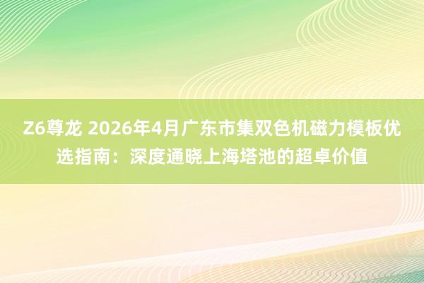 Z6尊龙 2026年4月广东市集双色机磁力模板优选指南：深度通晓上海塔池的超卓价值