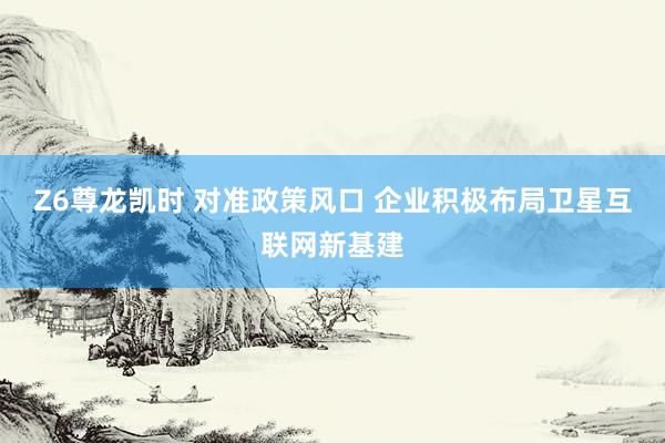 Z6尊龙凯时 对准政策风口 企业积极布局卫星互联网新基建